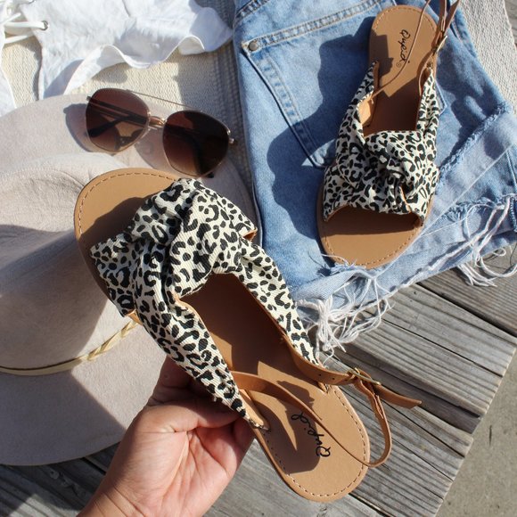 ðš//Island Gal// Animal print Sandal - Picture 6 of 8